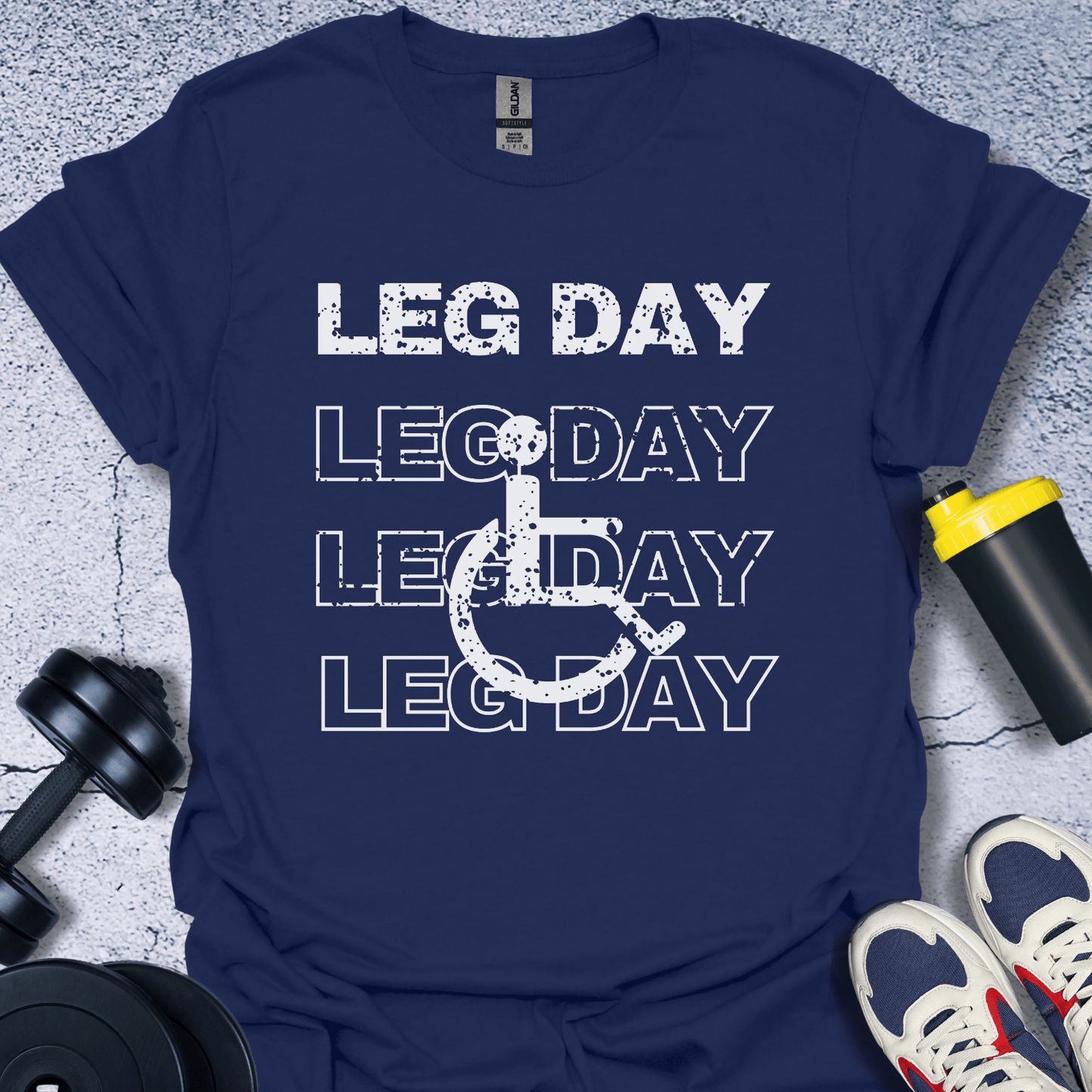 T-Shirt Navy / S Leg Day T-Shirt