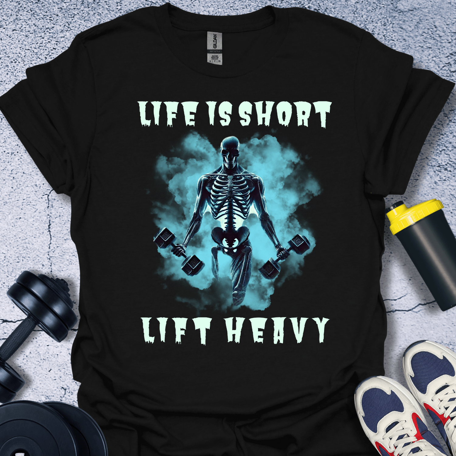 T-Shirt Black / S Life Is Short Lift Heavy T-Shirt