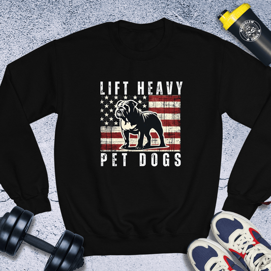 Sweatshirt Black / S Lift Heavy Pet Dogs Crewneck