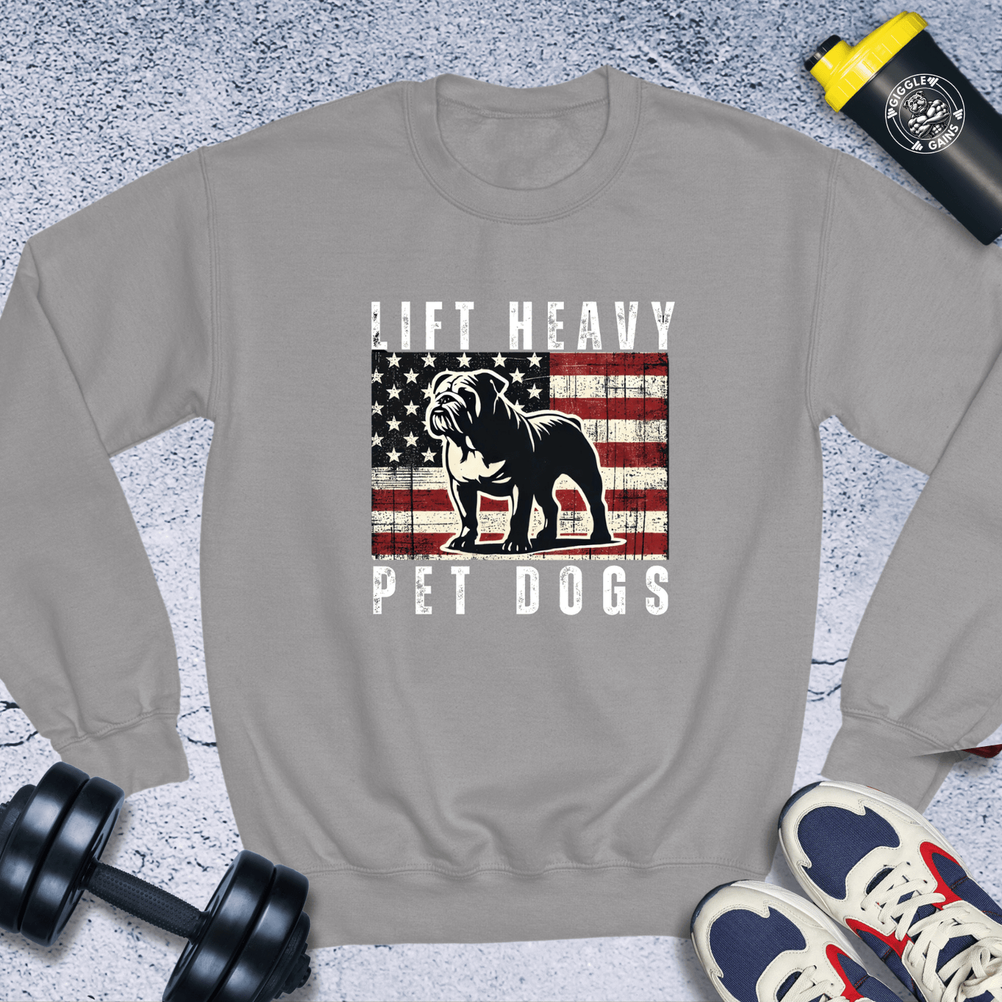 Sweatshirt Sport Grey / S Lift Heavy Pet Dogs Crewneck