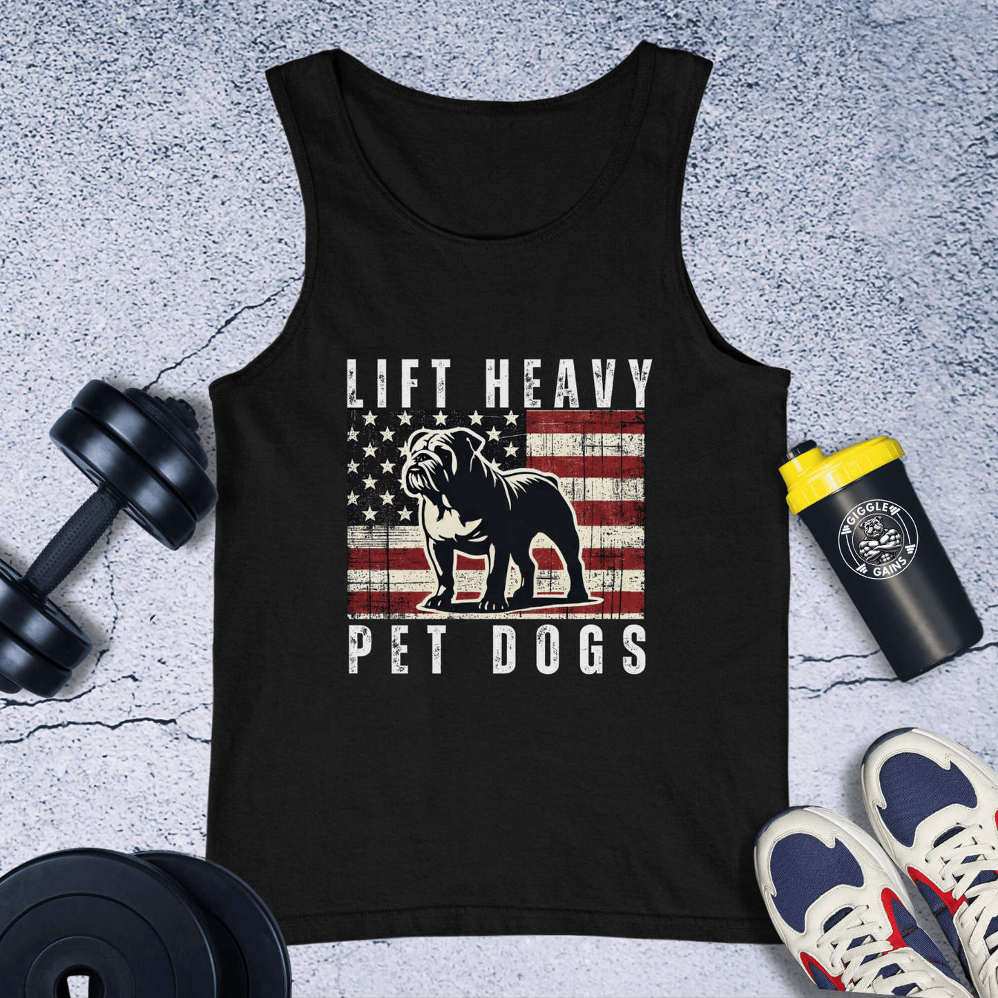 Tank Top Black / XS Lift Heavy Pet Dogs Tank Top