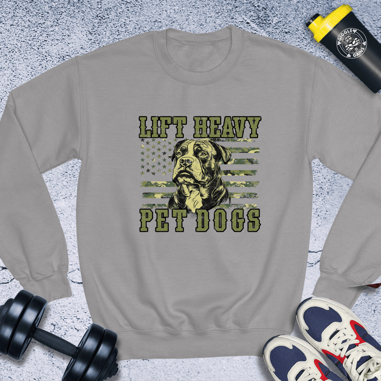 Sweatshirt Sport Grey / S Lift Heavy Pet Dogs v2 Crewneck