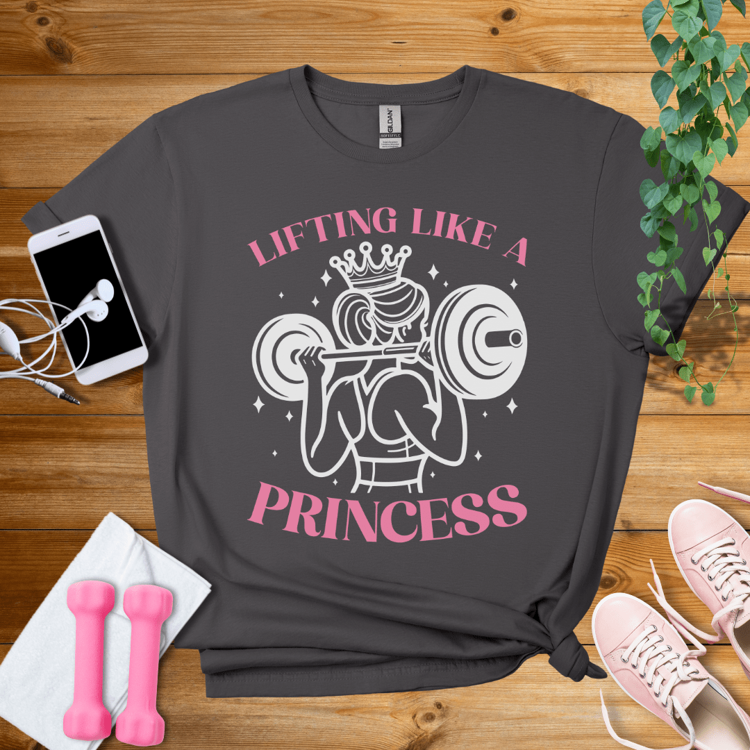 T-Shirt Charcoal / S Lifting Like a Princess T-Shirt