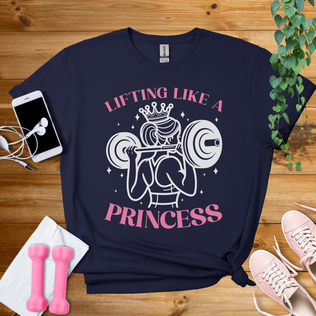 T-Shirt Navy / S Lifting Like a Princess T-Shirt