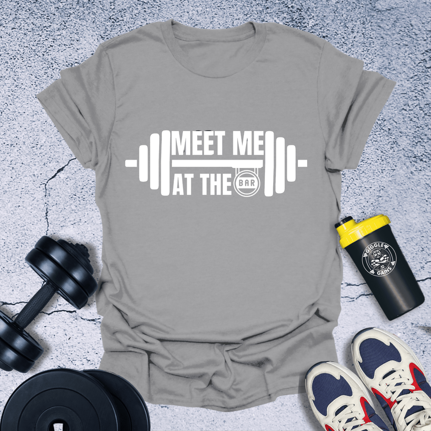 T-Shirt Sport Grey / S Meet Me At The Bar T-Shirt