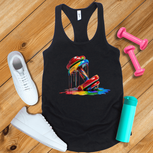 Tank Top Solid Black / XS Melting Dumbbell Tank Top