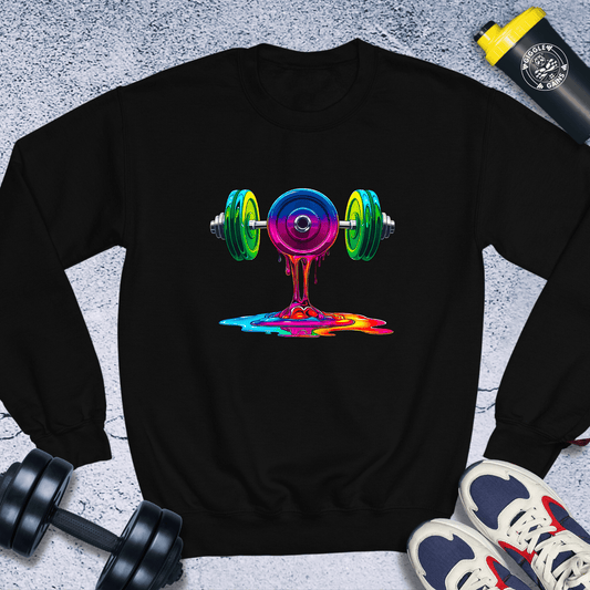 Sweatshirt Black / S Melting Gym Crewneck