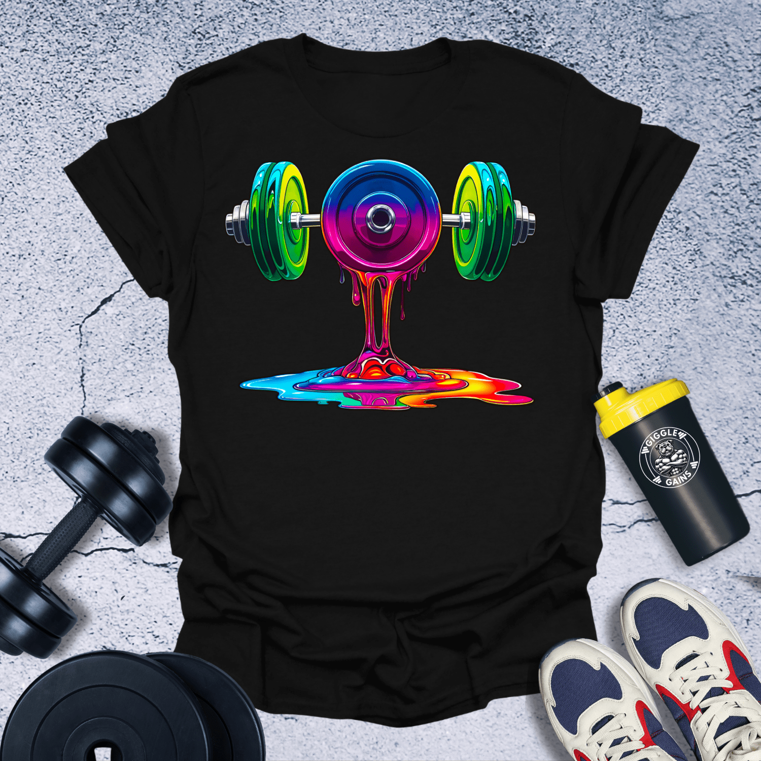 T-Shirt Black / S Melting Gym T-Shirt