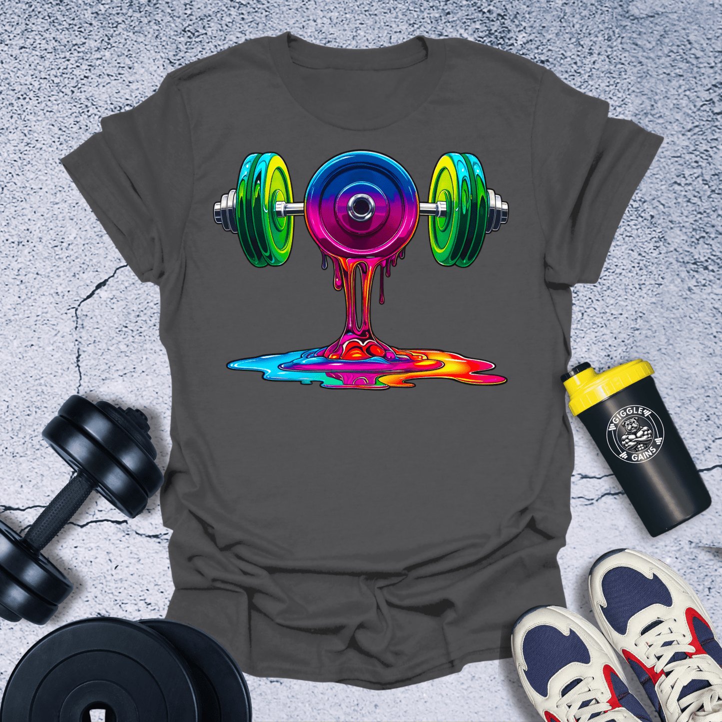 T-Shirt Dark Heather / S Melting Gym T-Shirt