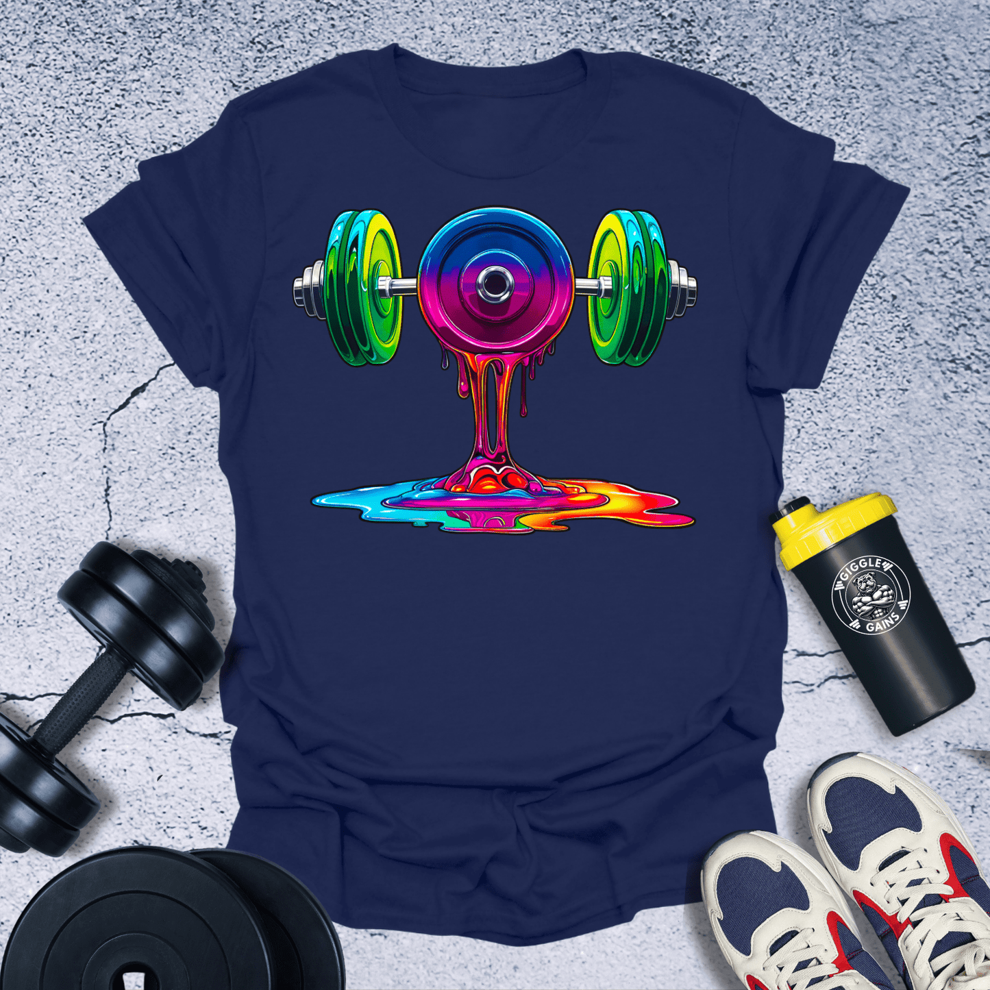 T-Shirt Navy / S Melting Gym T-Shirt