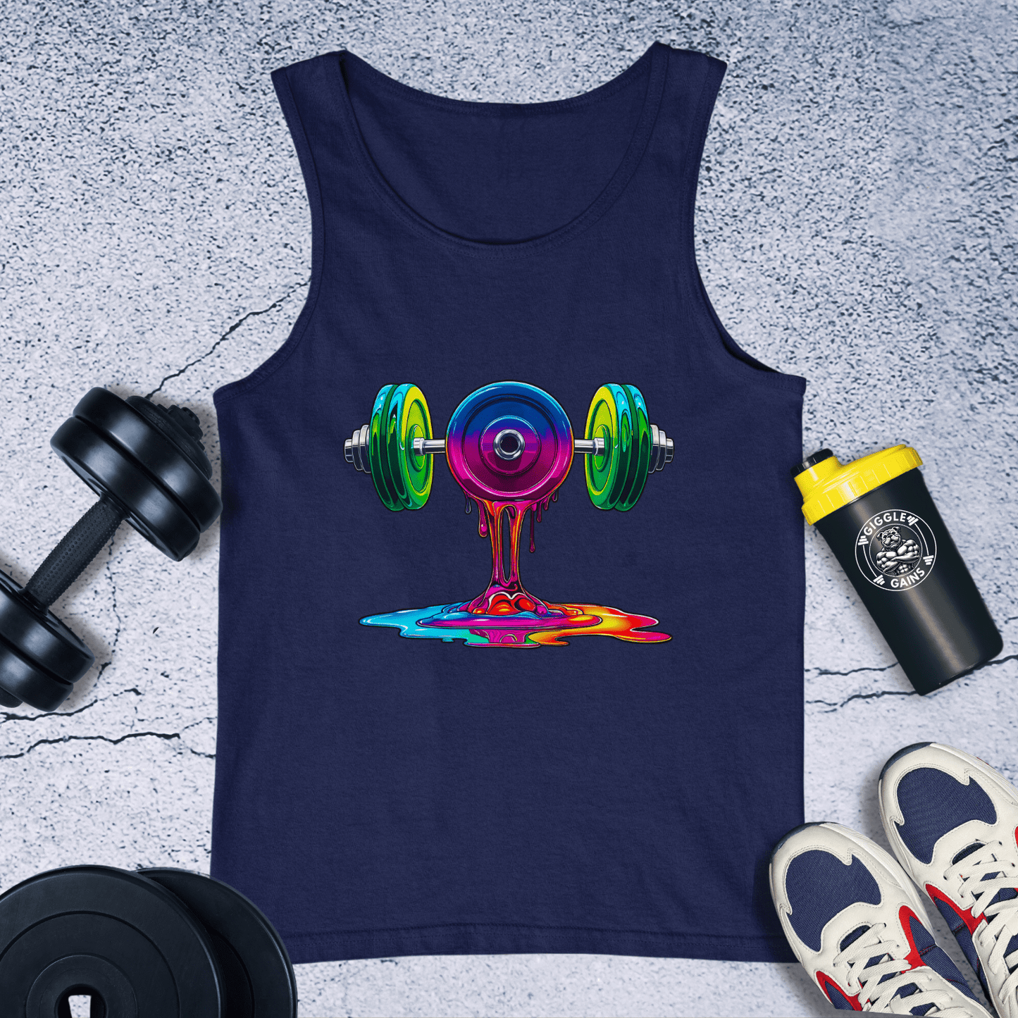 Tank Top Navy / XS Melting Gym Tank Top