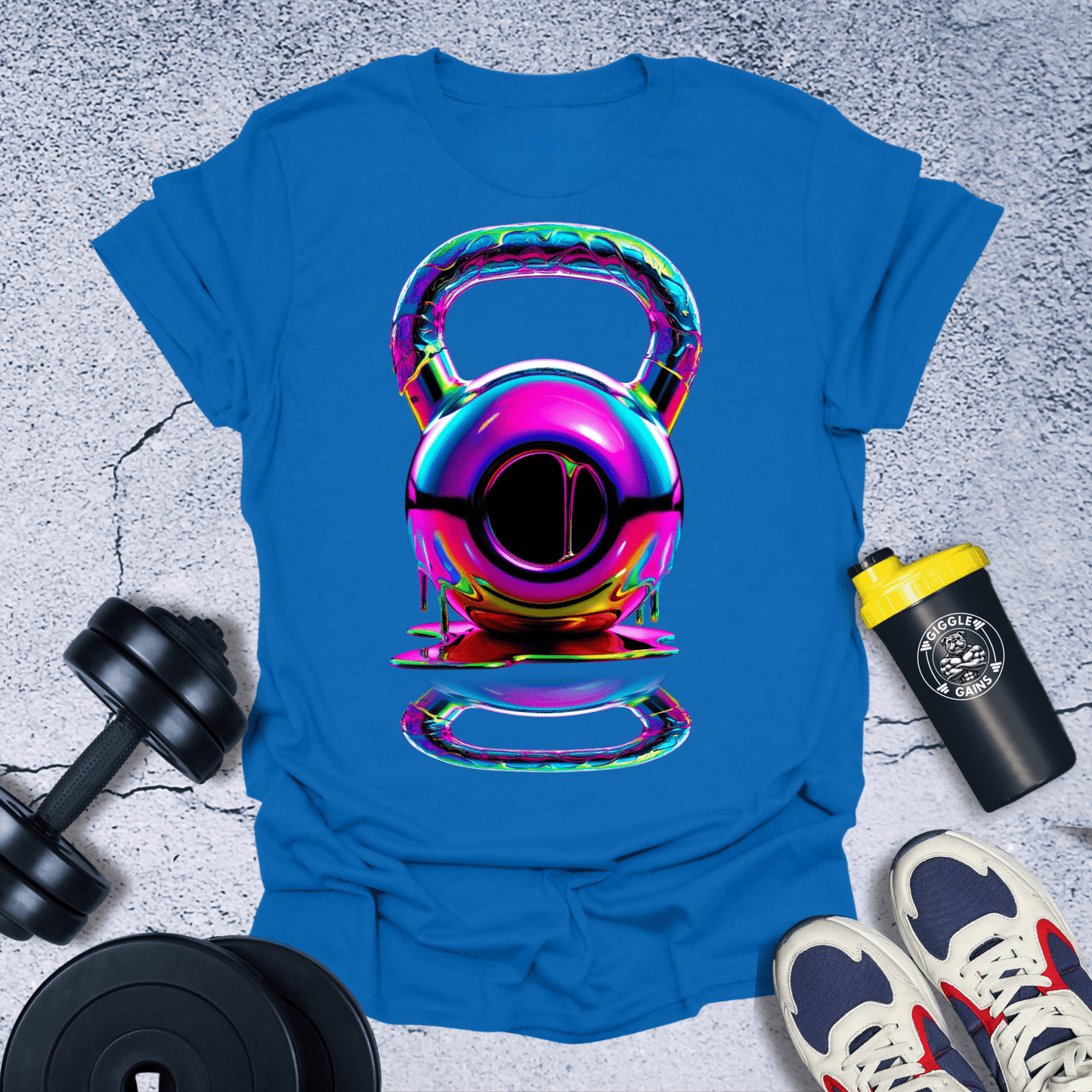 T-Shirt Royal / S Melting Kettlebell T-Shirt