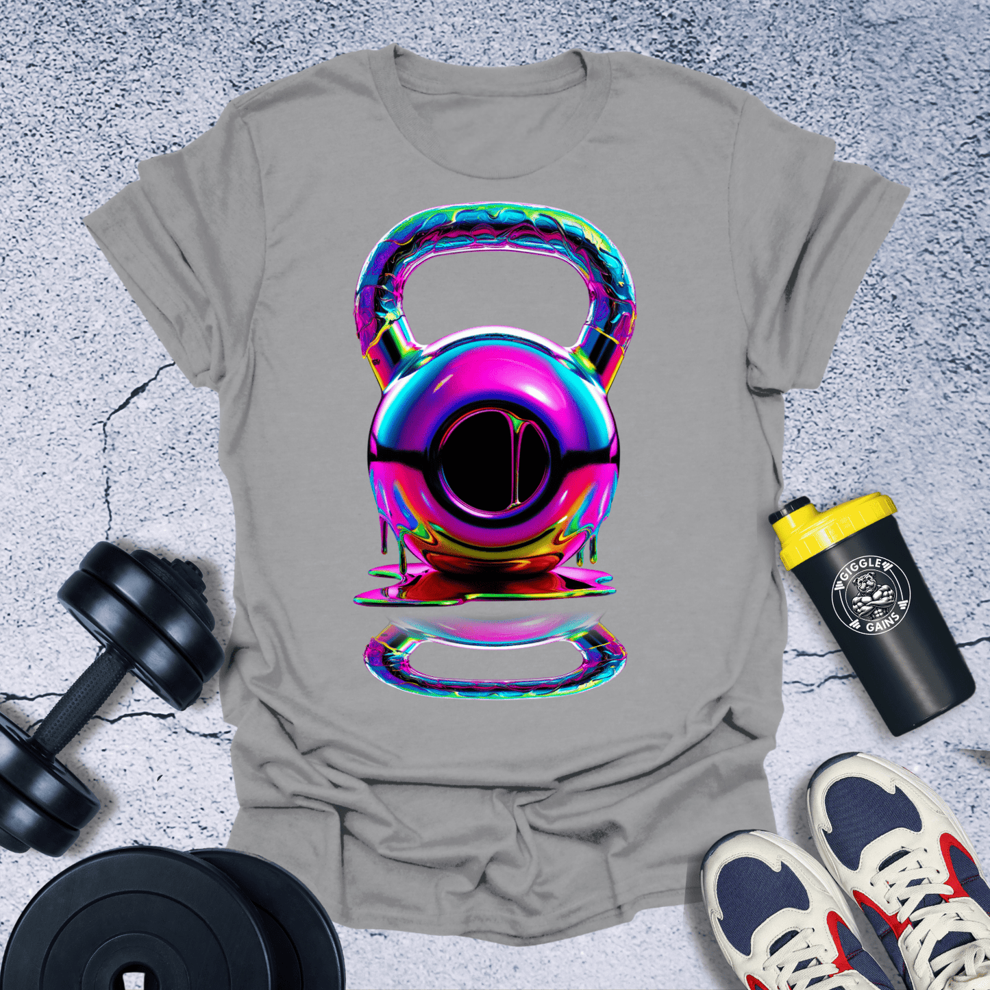 T-Shirt Sport Grey / S Melting Kettlebell T-Shirt