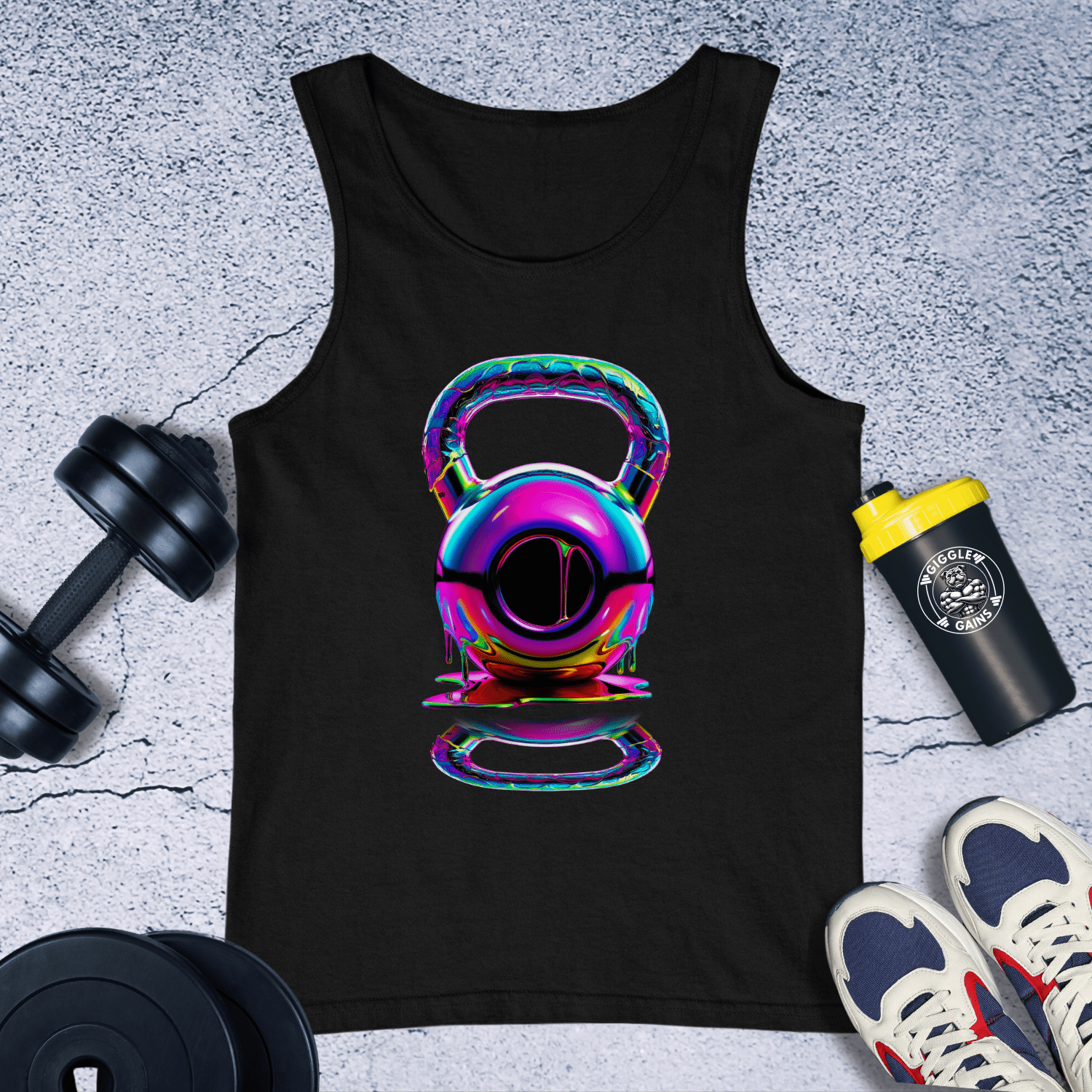 Tank Top Black / XS Melting Kettlebell Tank Top