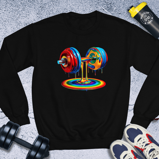 Sweatshirt Black / S Melting Strength Crewneck