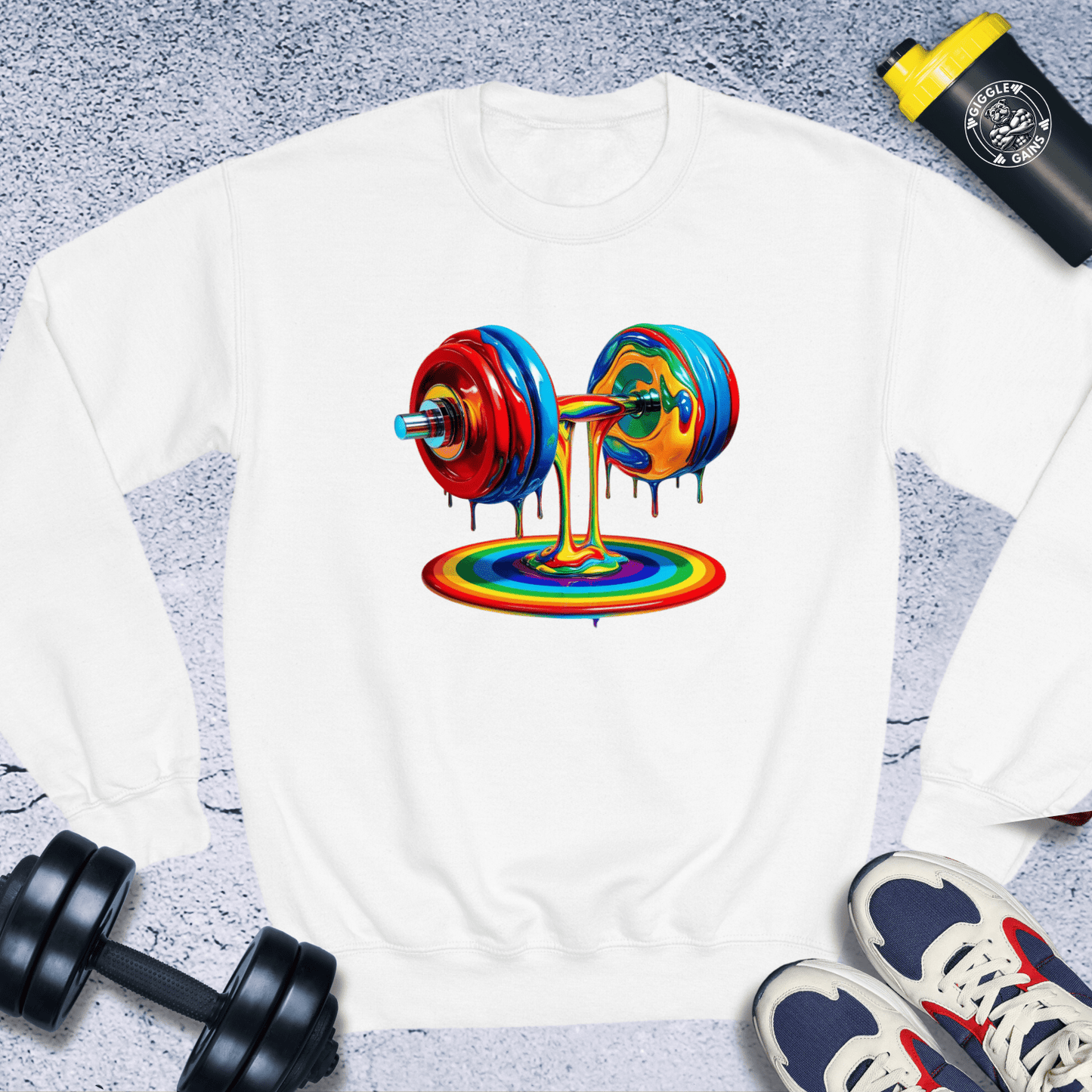 Sweatshirt White / S Melting Strength Crewneck