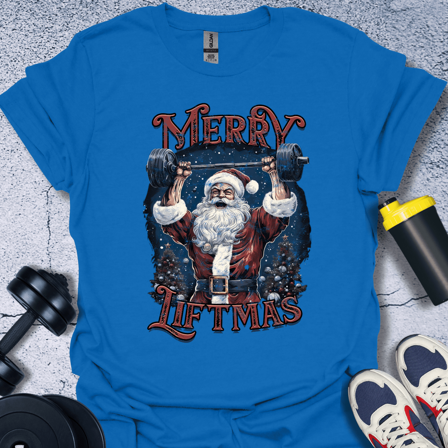 T-Shirt Royal / S Merry Liftmas T-Shirt