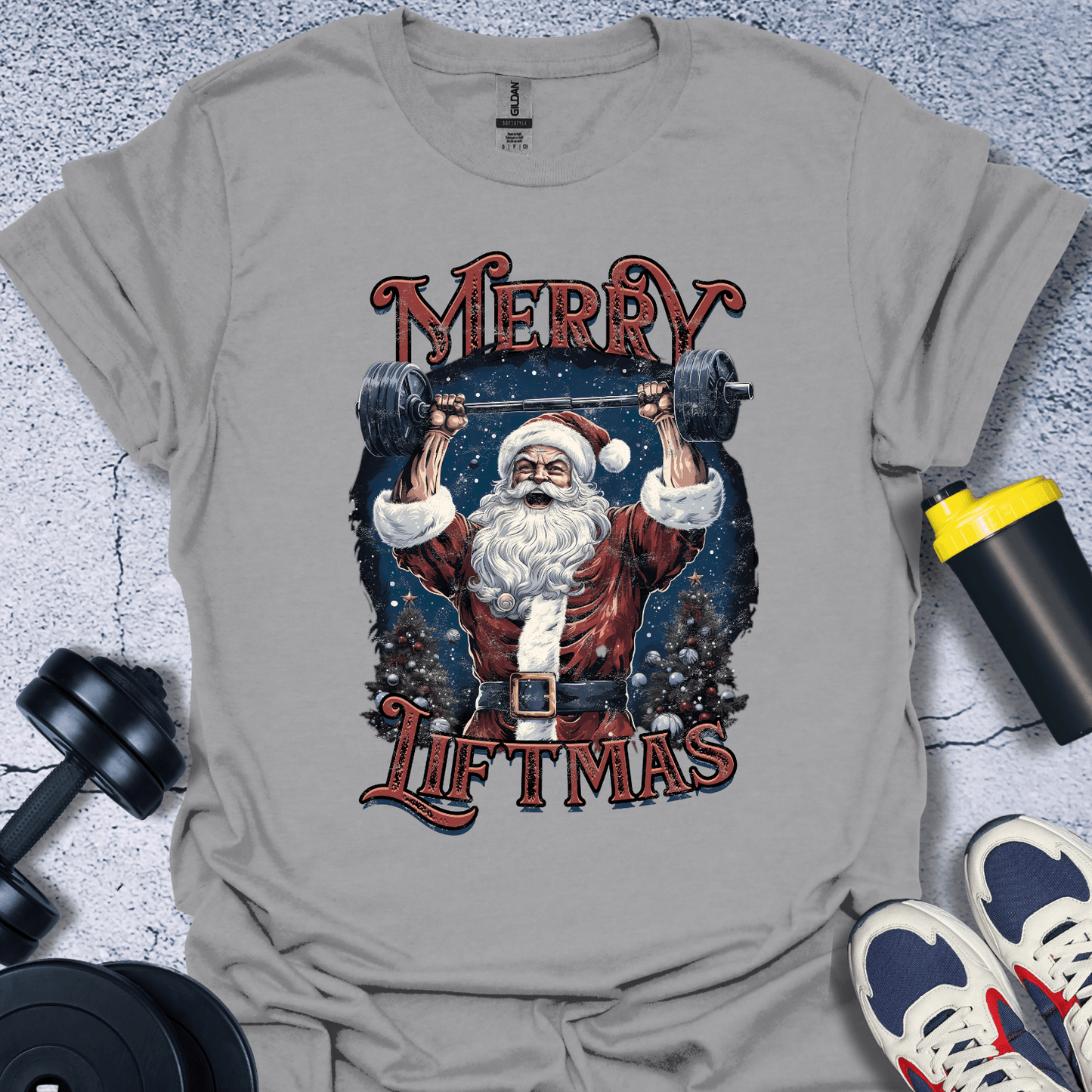 T-Shirt Sport Grey / S Merry Liftmas T-Shirt