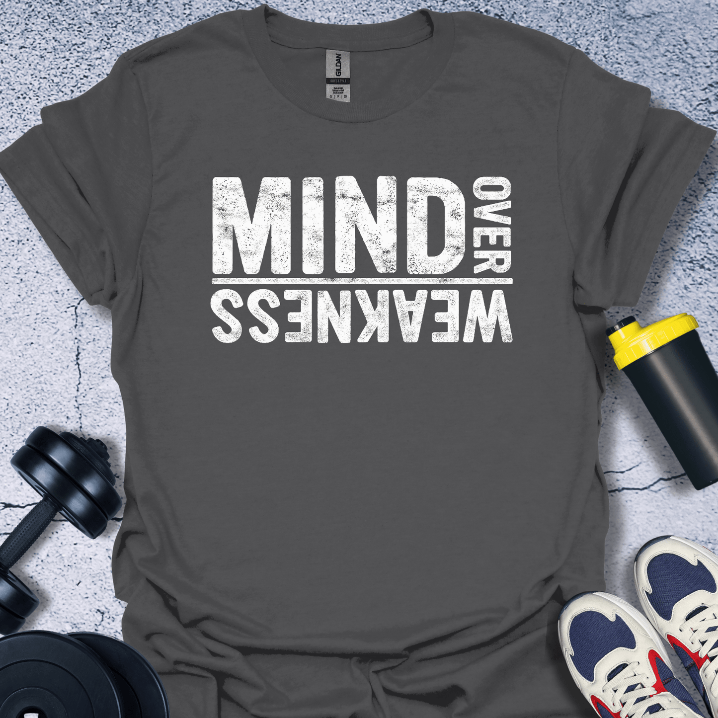 T-Shirt Charcoal / S Mind Over Weakness T-Shirt