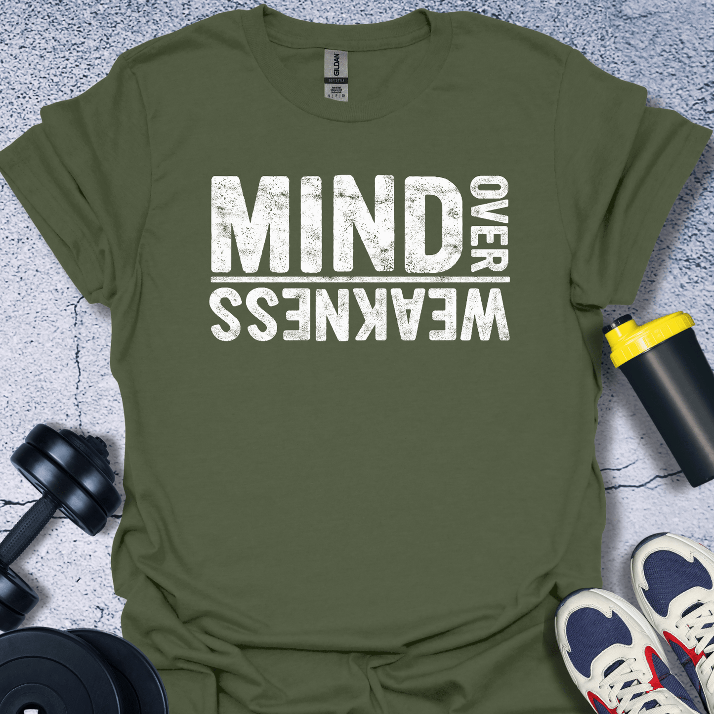 T-Shirt Military Green / S Mind Over Weakness T-Shirt