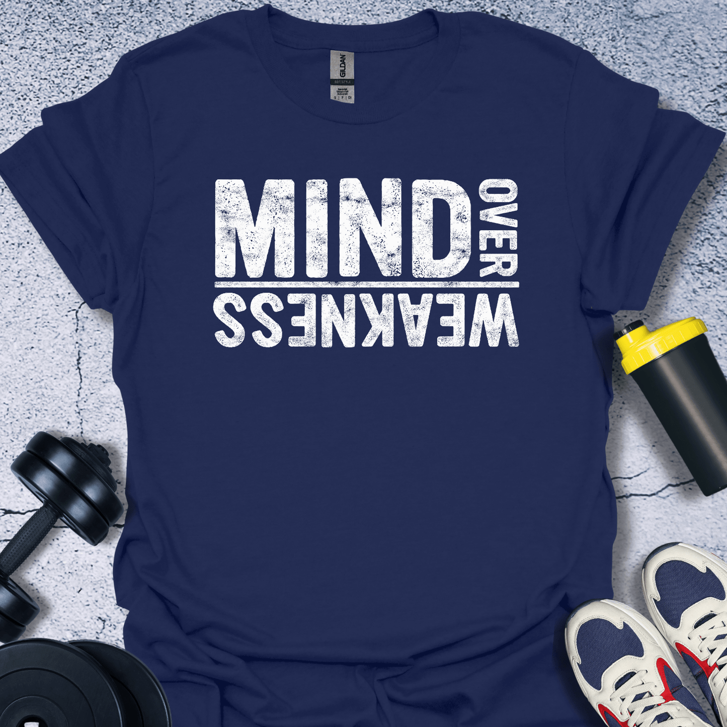 T-Shirt Navy / S Mind Over Weakness T-Shirt