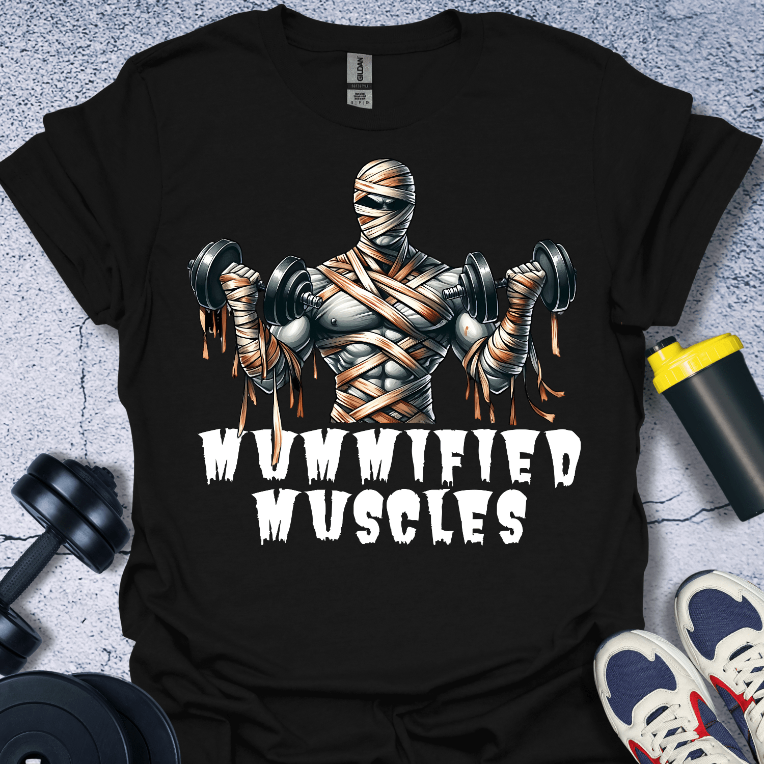 T-Shirt Black / S Mummified Muscles T-Shirt