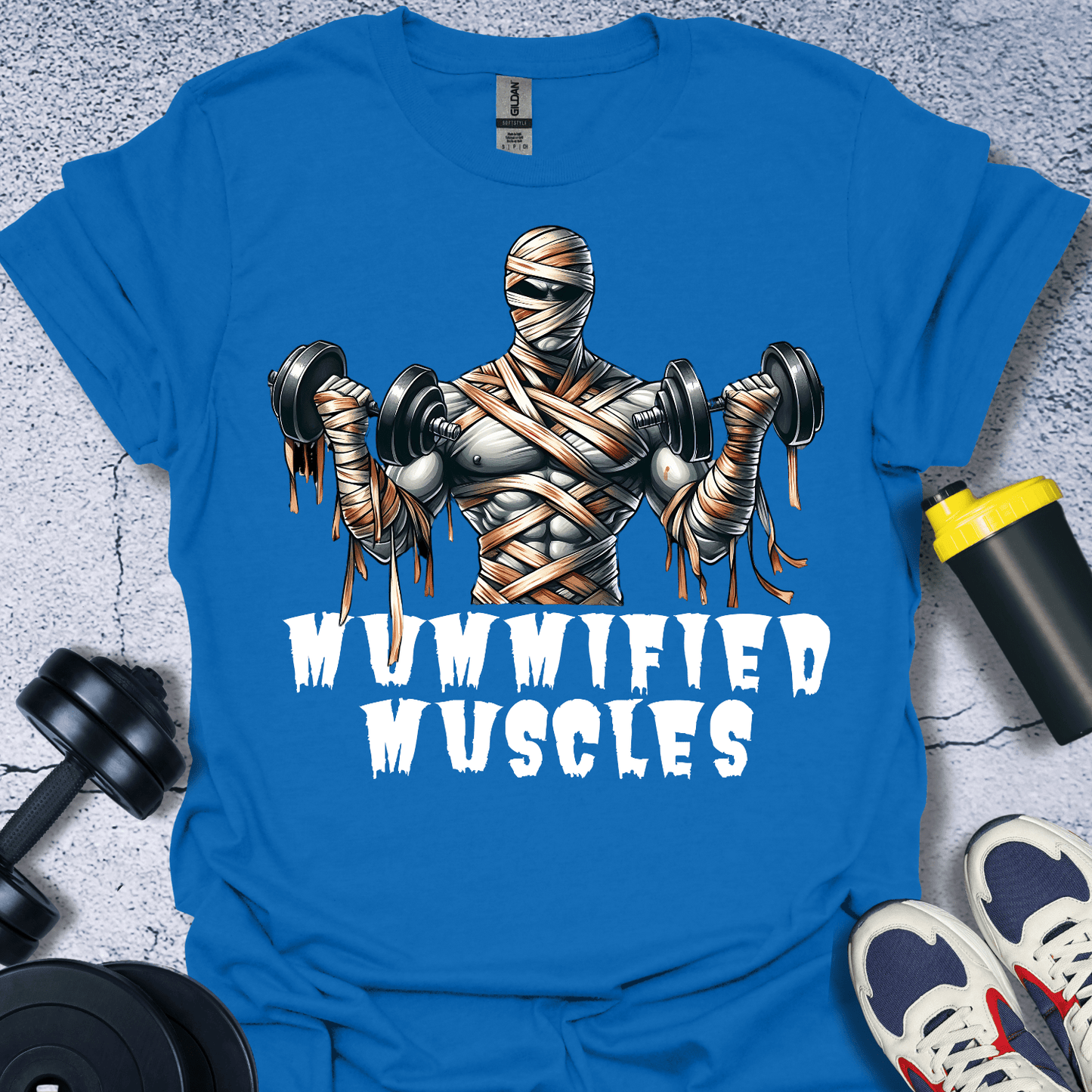 T-Shirt Royal / S Mummified Muscles T-Shirt