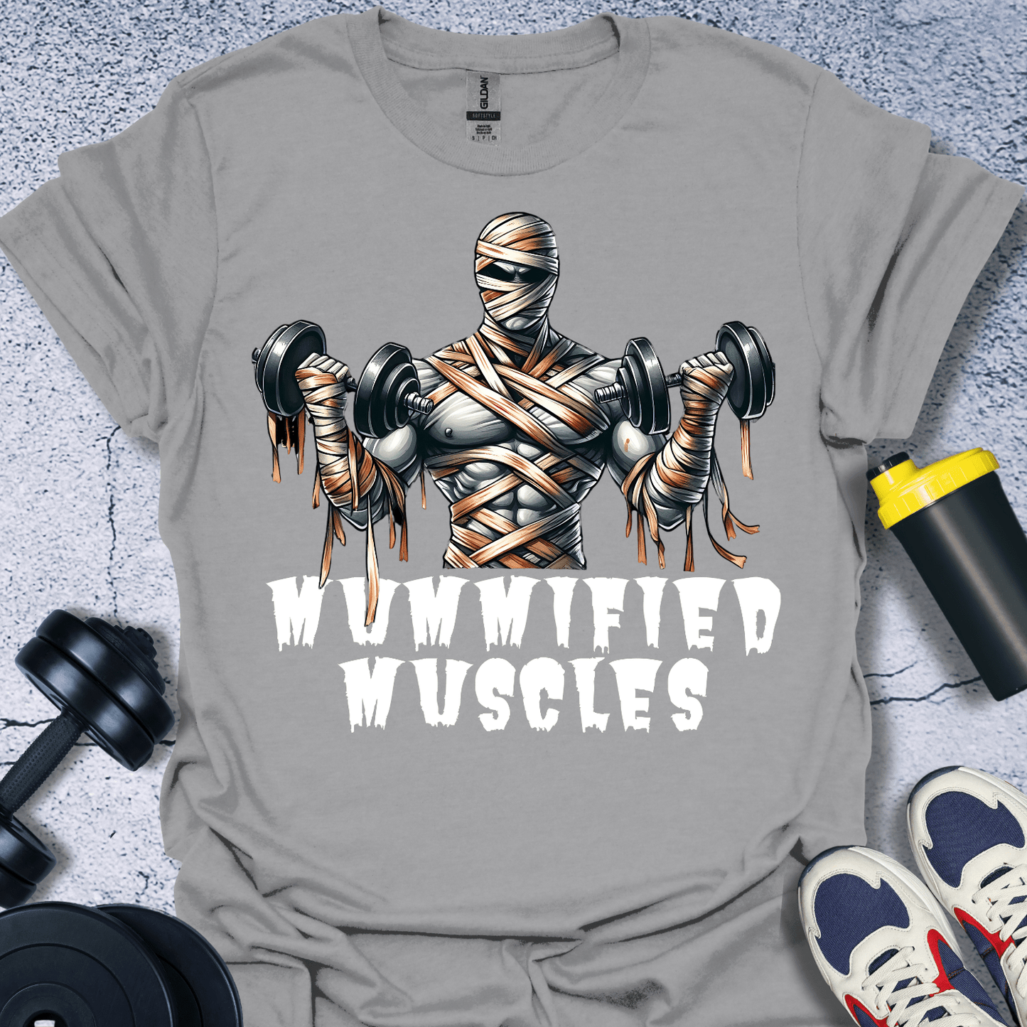 T-Shirt Sport Grey / S Mummified Muscles T-Shirt