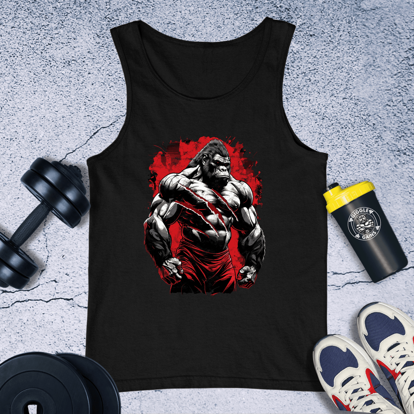 Tank Top Black / XS Muscle Gorilla Tank Top