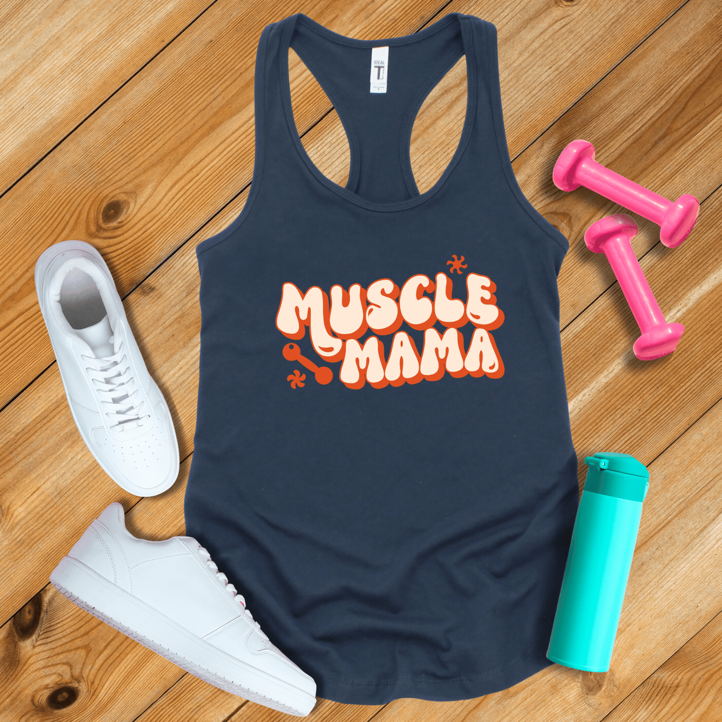 Tank Top Solid Midnight Navy / XS Muscle Mama Tank Top