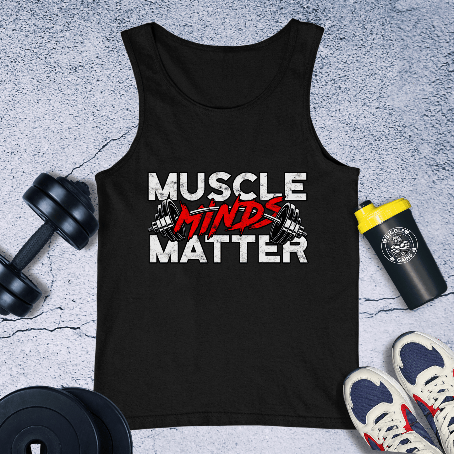 Tank Top Black / XS Muscle Minds Matter Tank Top