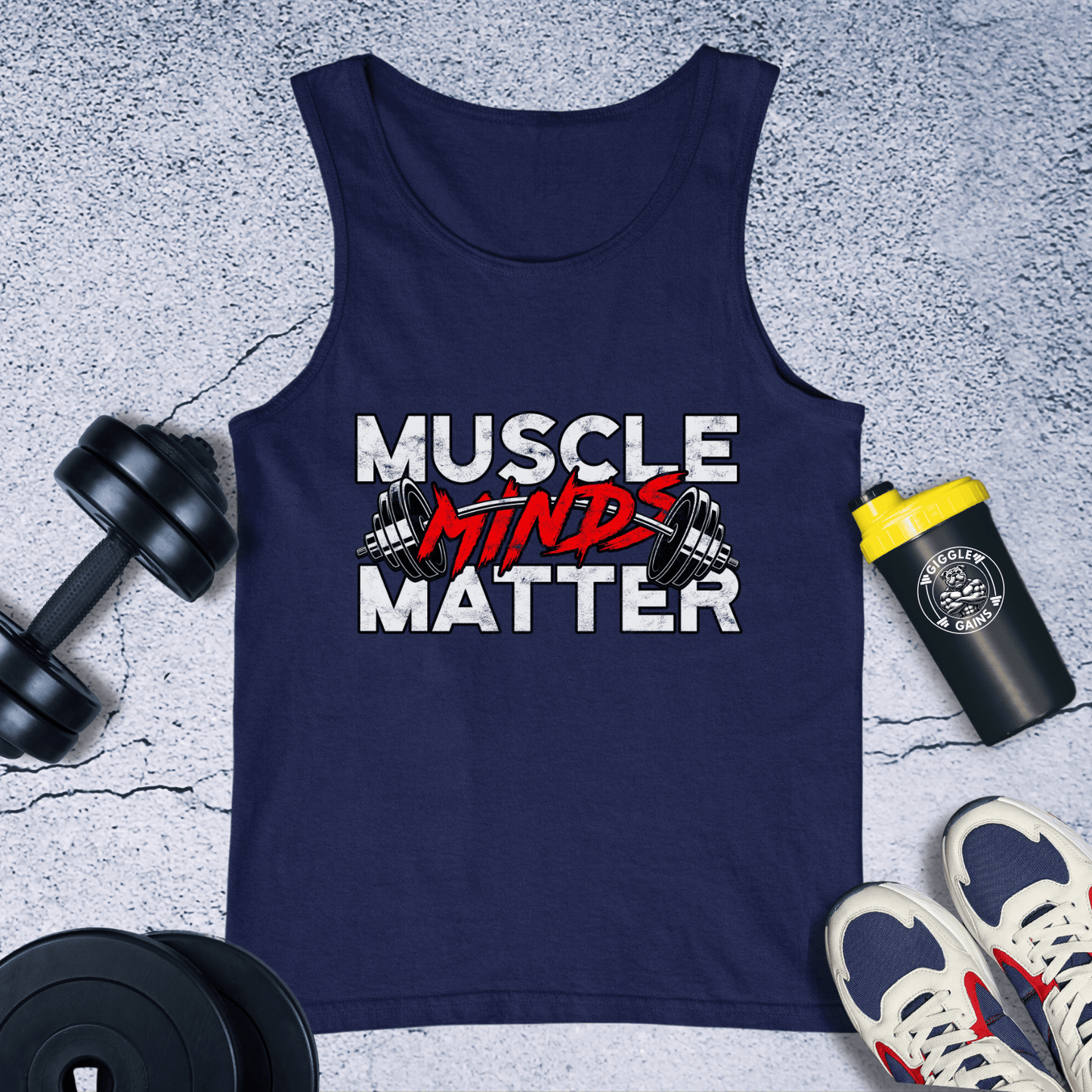 Tank Top Navy / XS Muscle Minds Matter Tank Top