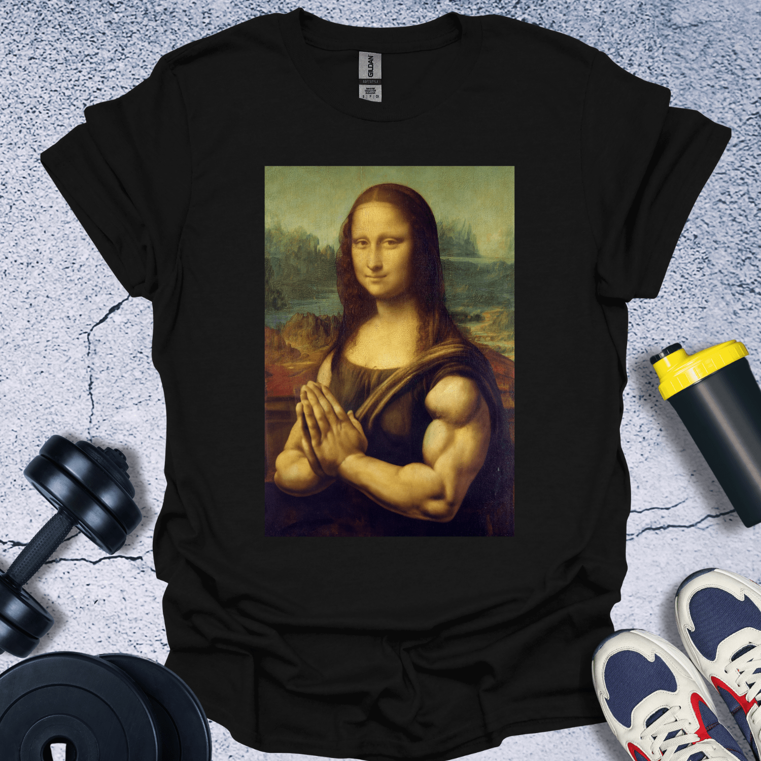 T-Shirt Black / S Muscle Mona T-Shirt