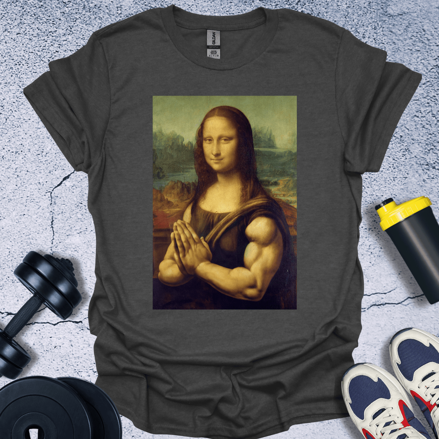 T-Shirt Dark Heather / S Muscle Mona T-Shirt