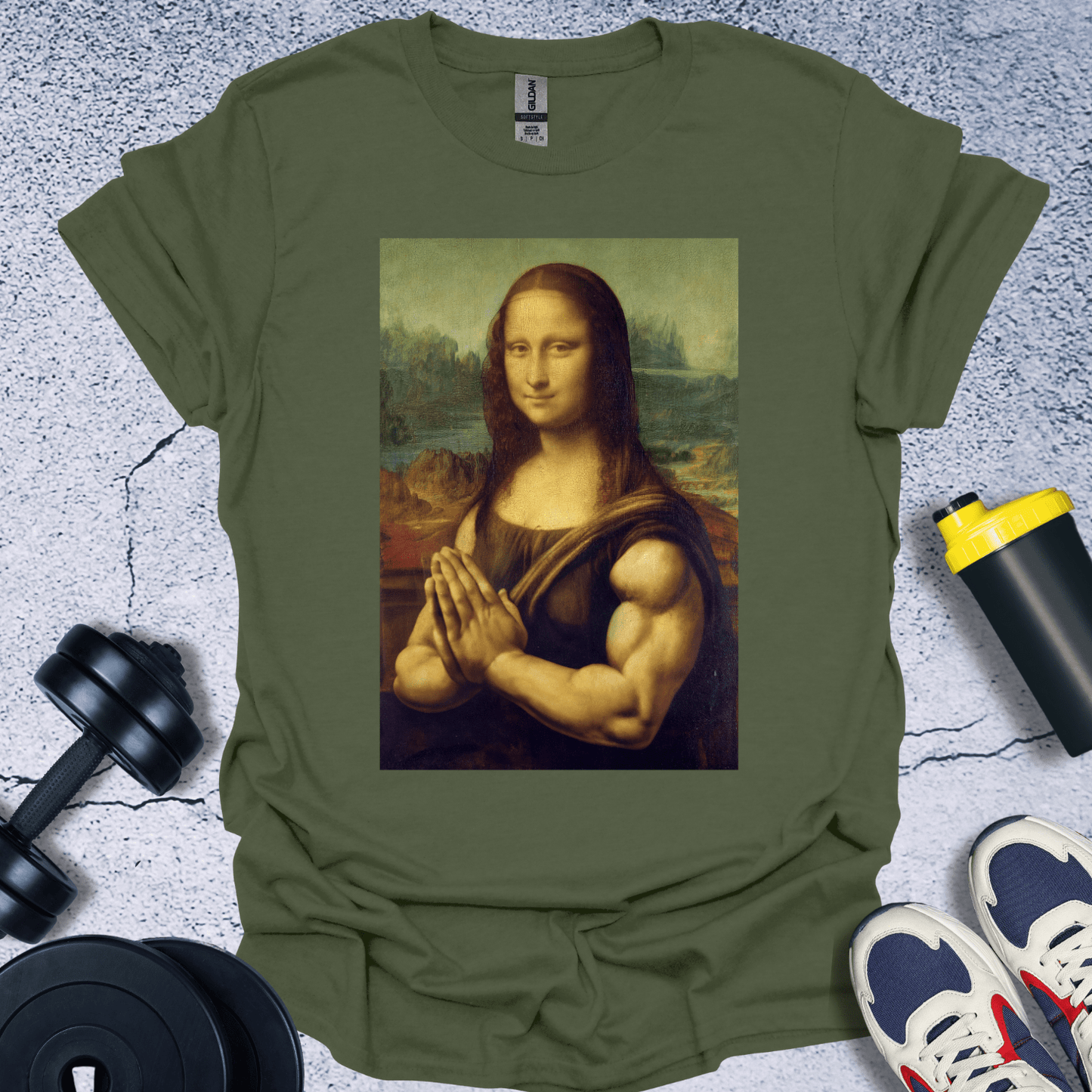 T-Shirt Military Green / S Muscle Mona T-Shirt