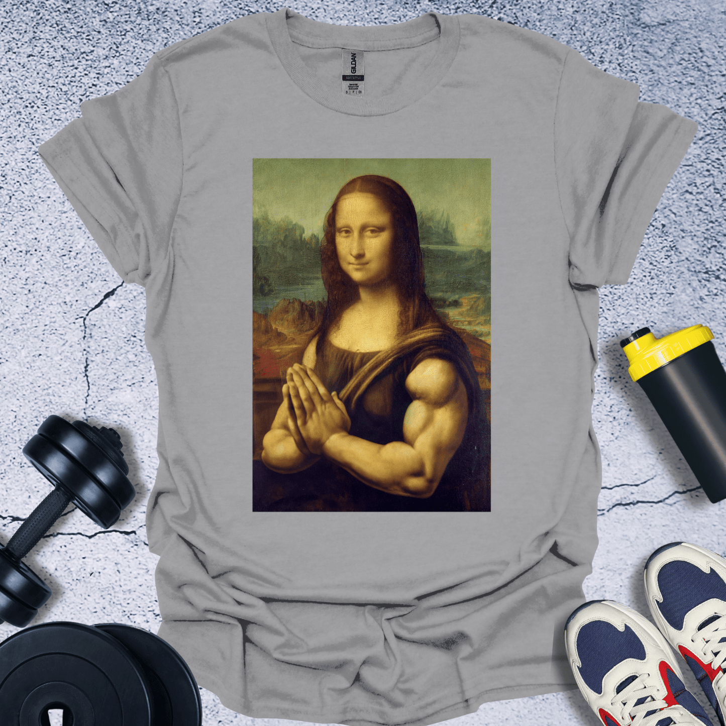 T-Shirt Sport Grey / S Muscle Mona T-Shirt