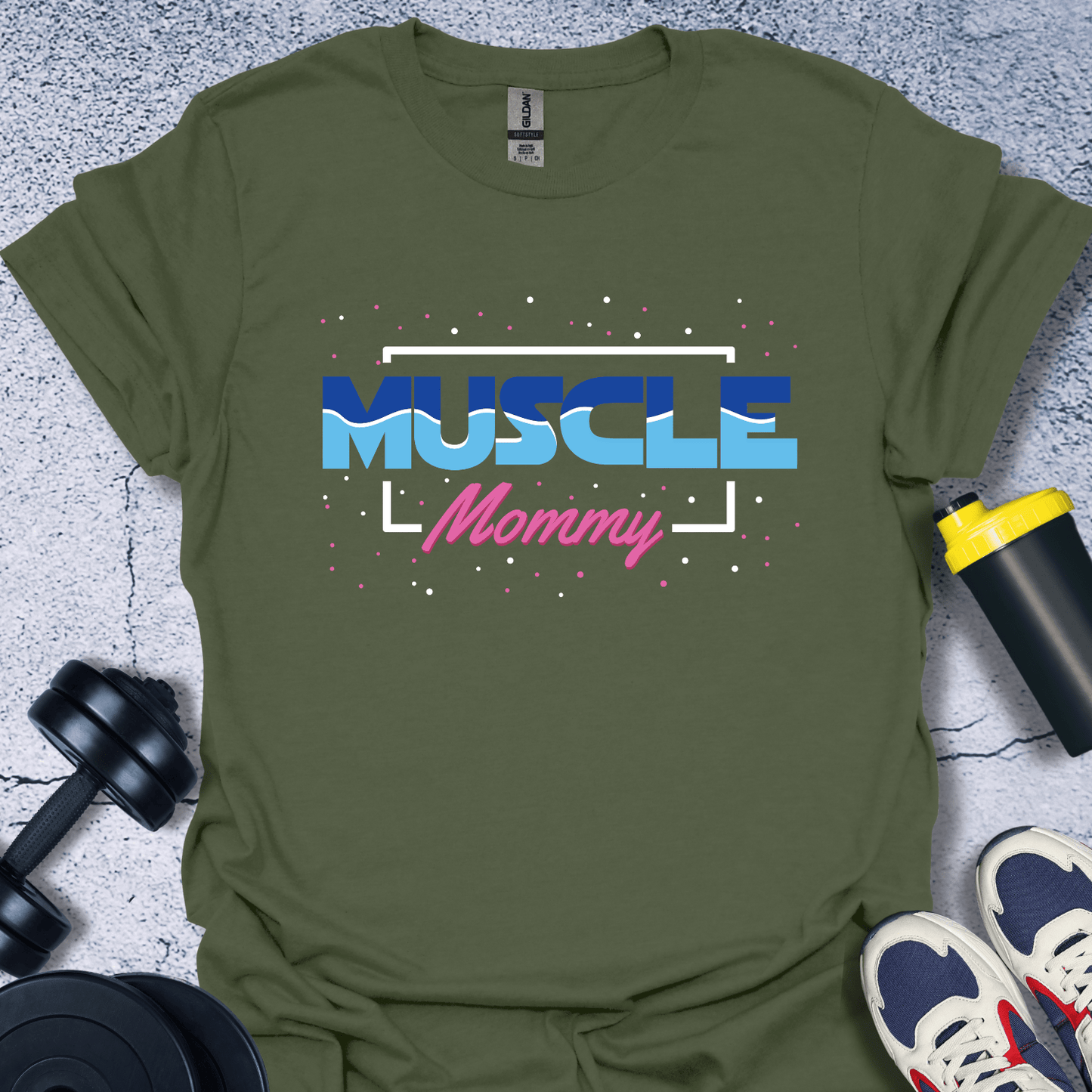 T-Shirt Military Green / S Muscle Mummy T-Shirt