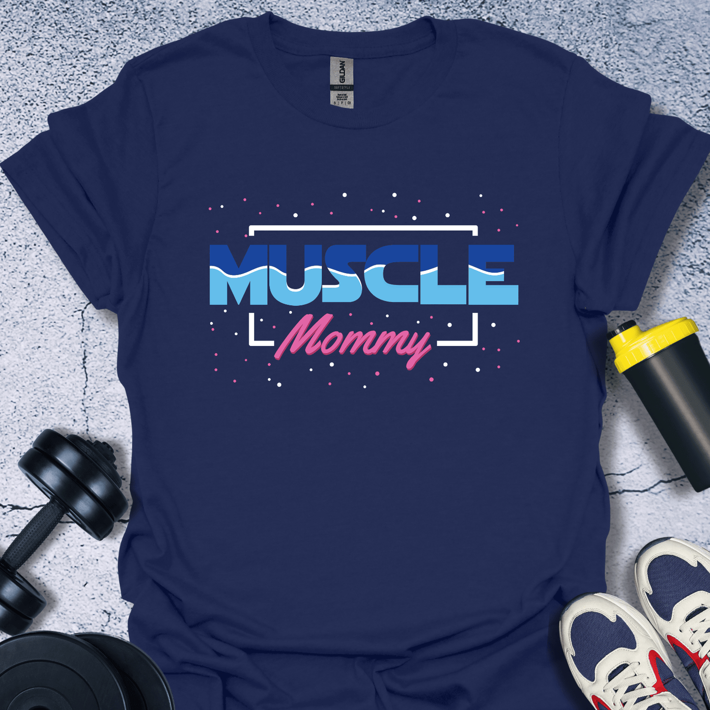 T-Shirt Navy / S Muscle Mummy T-Shirt