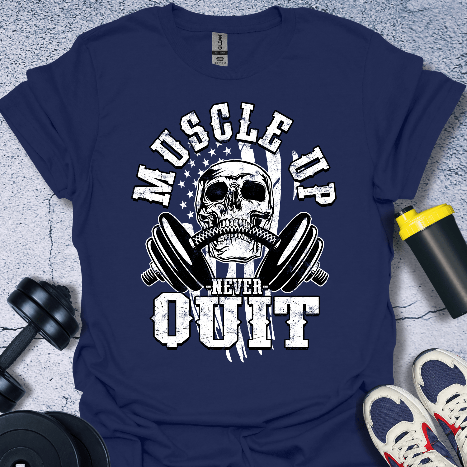 T-Shirt Navy / S Muscle Up T-Shirt