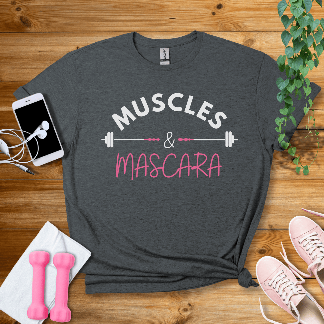 T-Shirt Dark Heather / S Muscles & Mascara T-Shirt