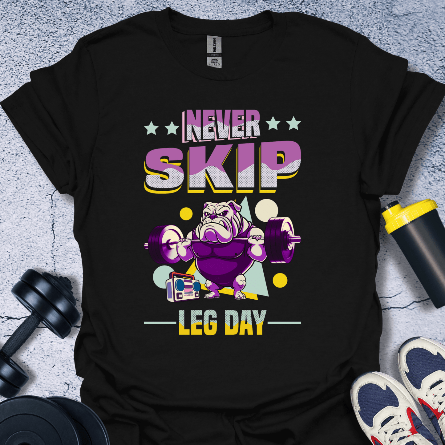 T-Shirt Black / S Never Skip Leg Day T-Shirt