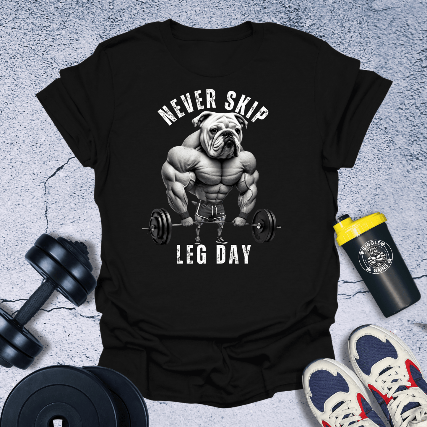 T-Shirt Black / S Never Skip Leg Day T-Shirt