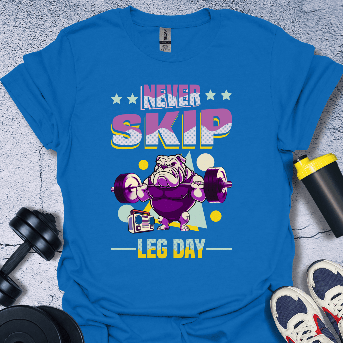 T-Shirt Royal / S Never Skip Leg Day T-Shirt