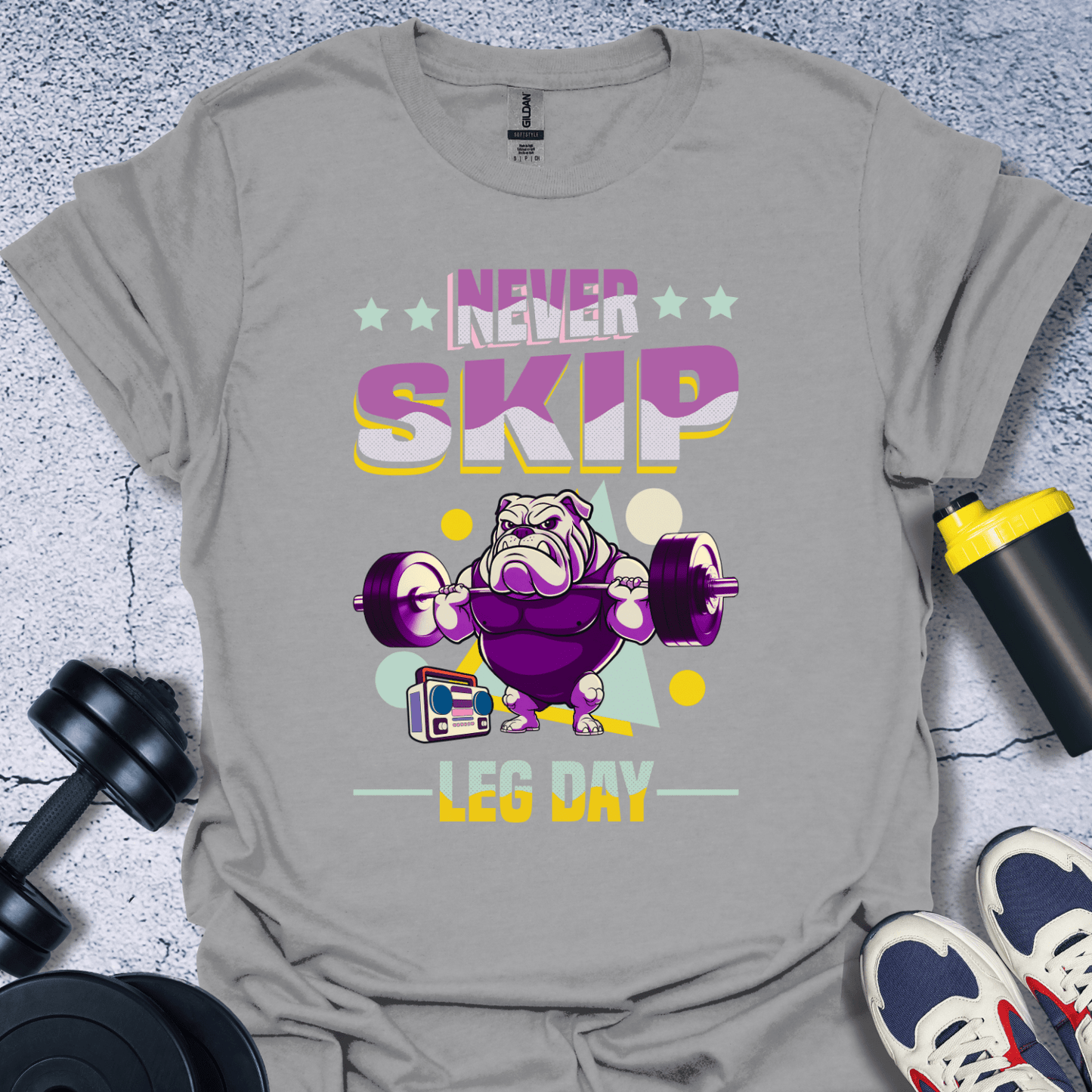 T-Shirt Sport Grey / S Never Skip Leg Day T-Shirt