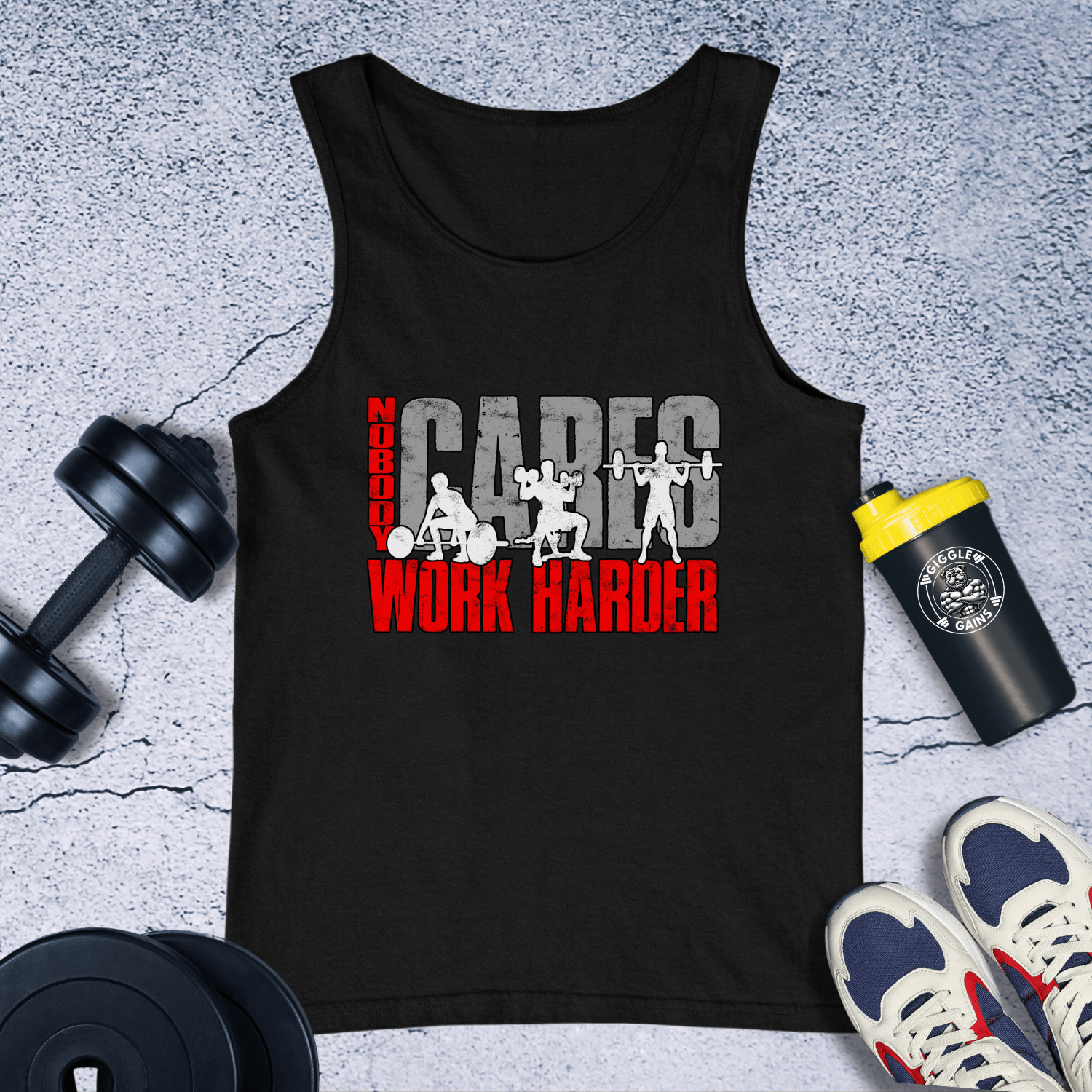 Tank Top Black / XS No Body Cares Work Harder Tank Top