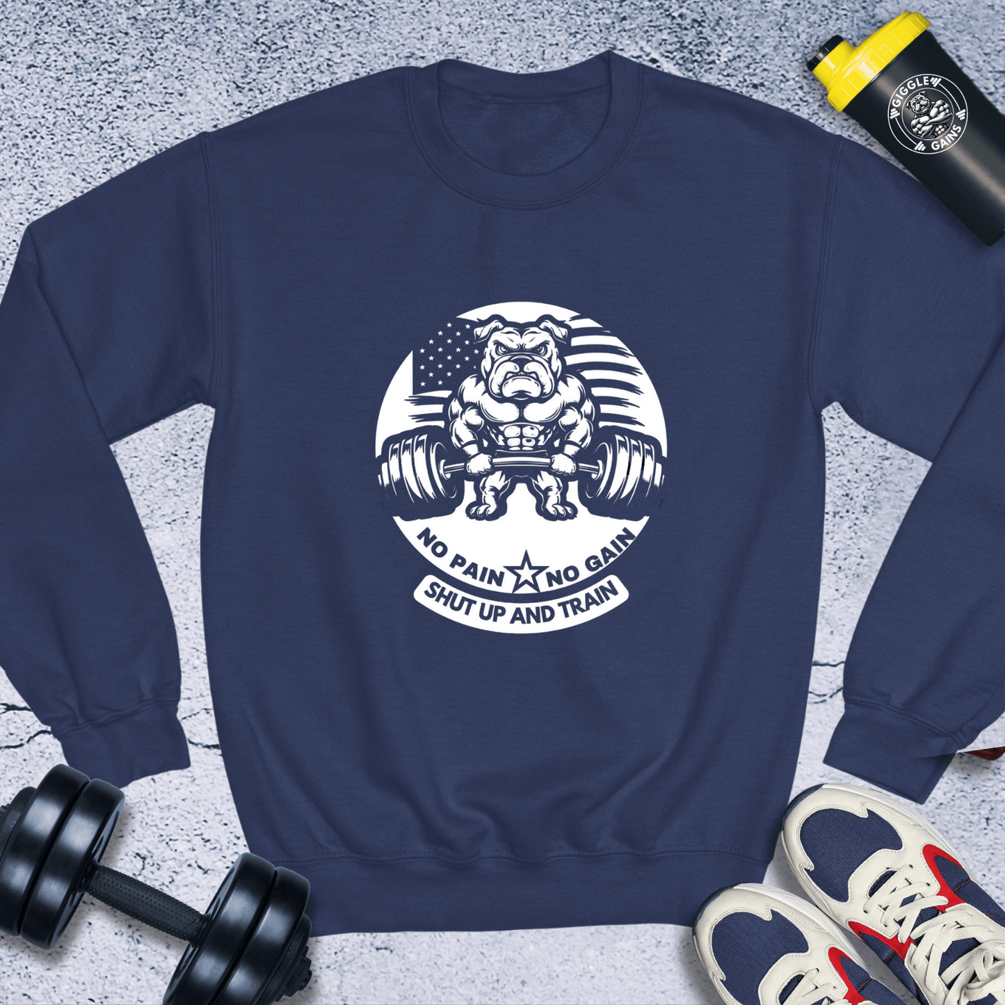 Sweatshirt Navy / S No pain no gain Crewneck