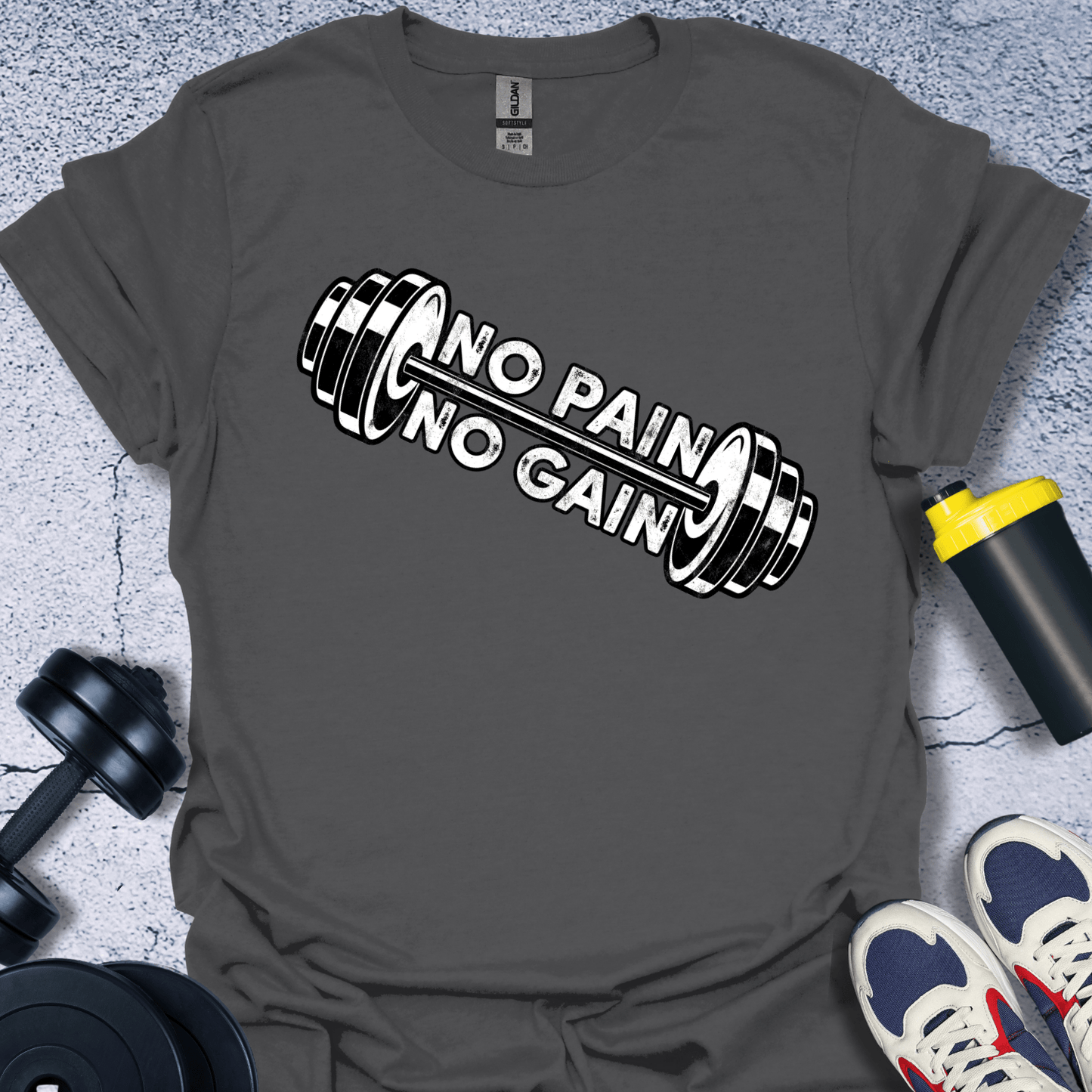 T-Shirt Charcoal / S No Pain No Gain T-Shirt