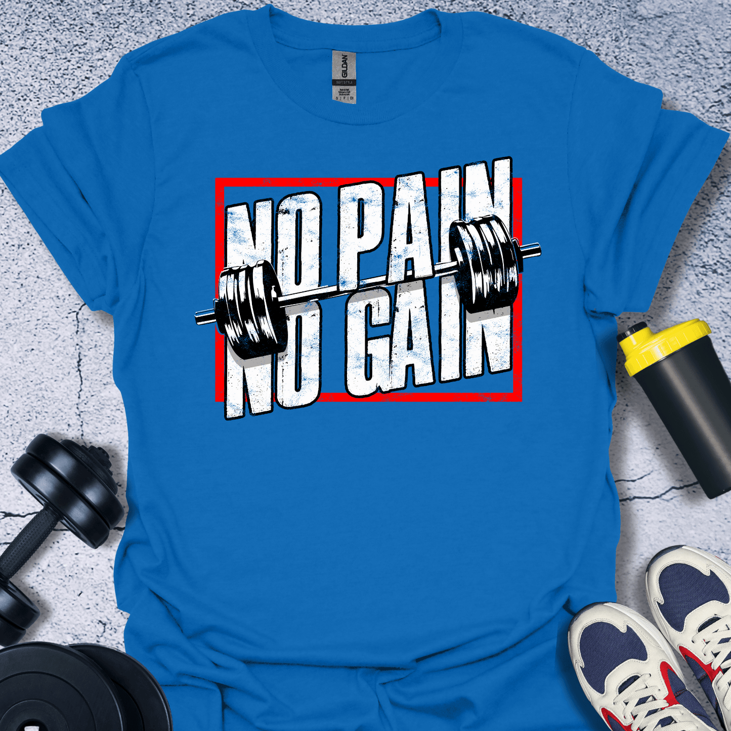 T-Shirt Royal / S No Pain No Gain T-Shirt