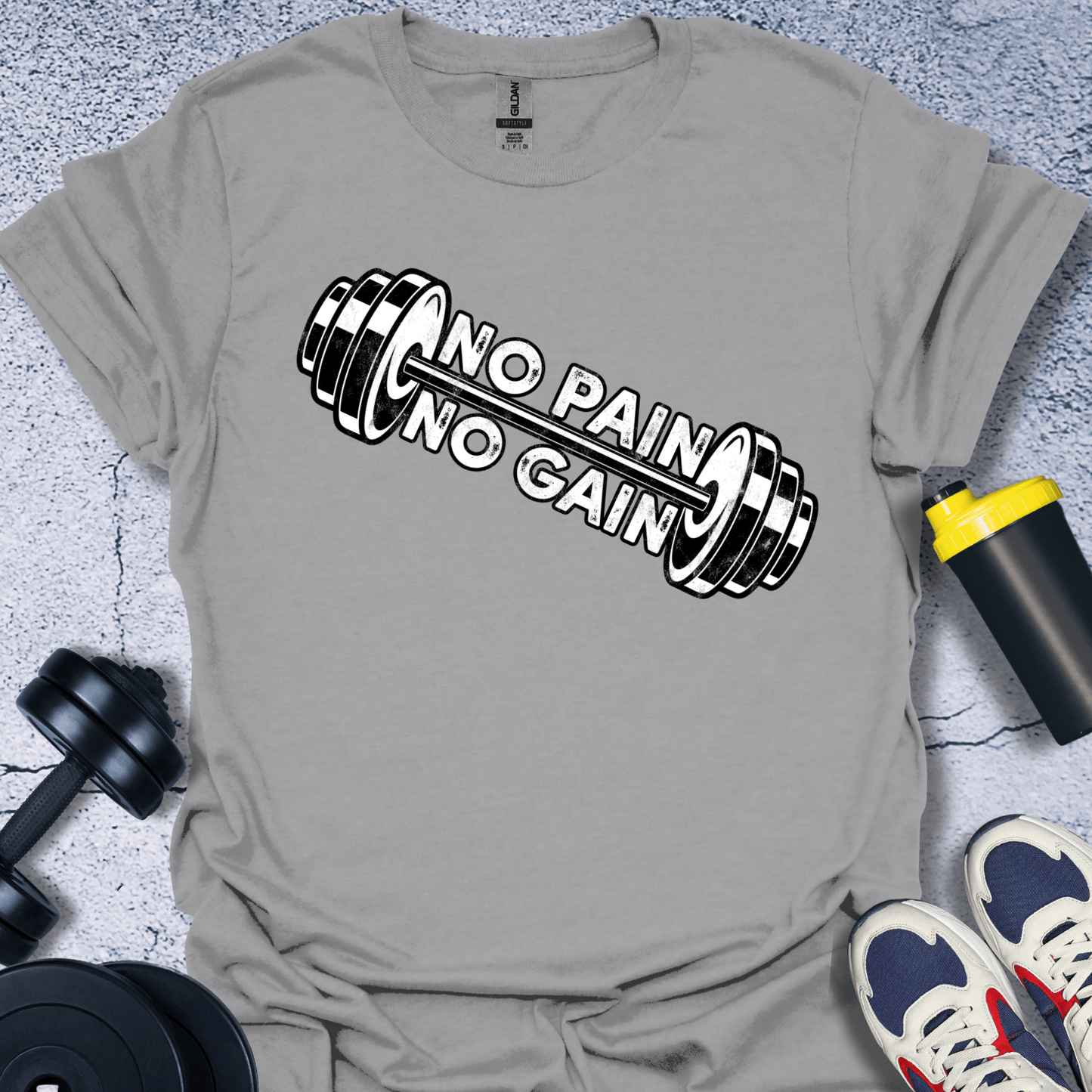 T-Shirt Sport Grey / S No Pain No Gain T-Shirt