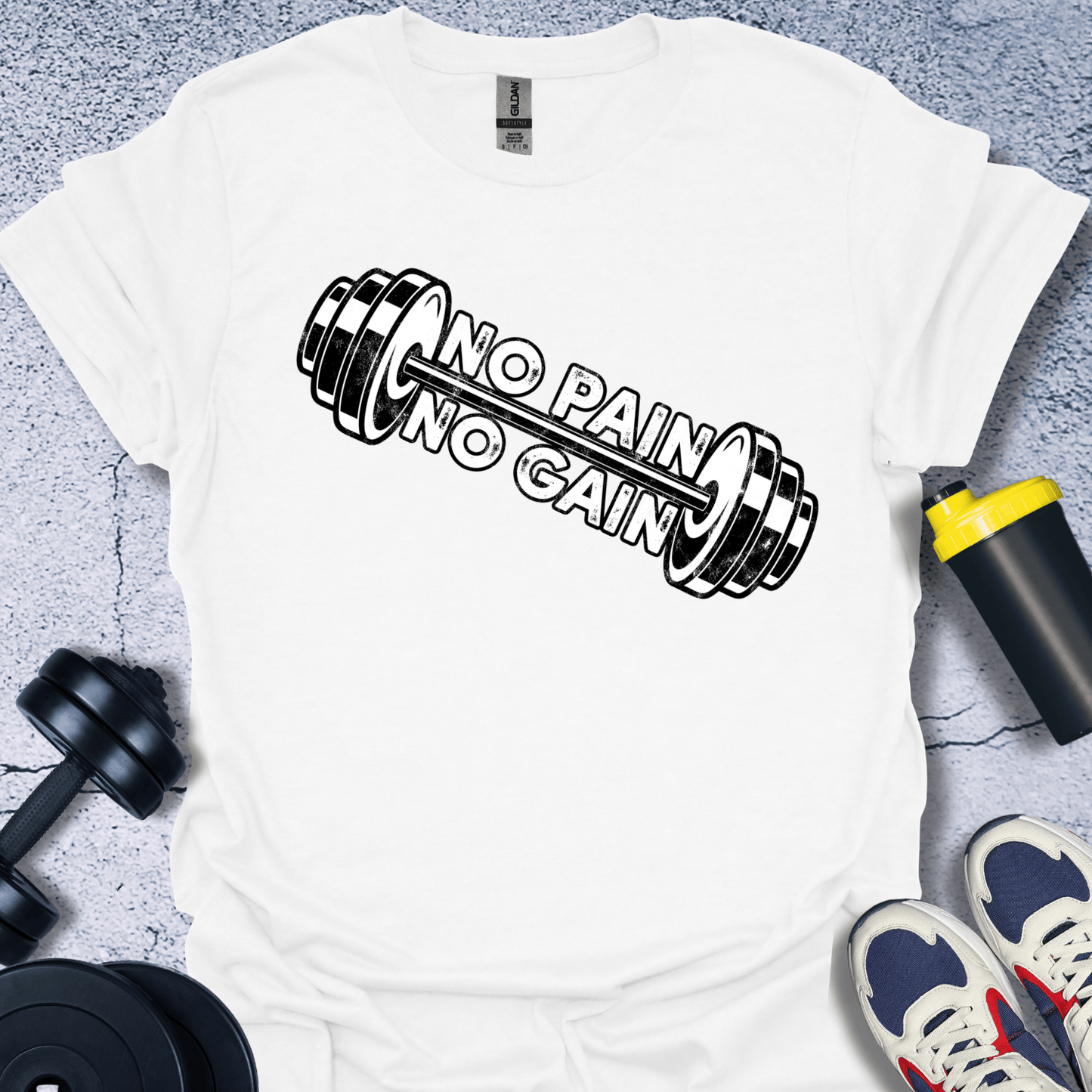 T-Shirt White / S No Pain No Gain T-Shirt